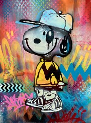 Snoopy Dude by Troika - Original Painting on Box Canvas sized 24x32 inches. Available from Whitewall Galleries